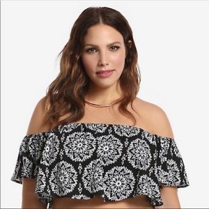 New torrid insider collection off the shoulder crop top plus size 2x women